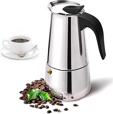 Pot à moka expresso en acier inoxydable de 300 ml, machine à filtre