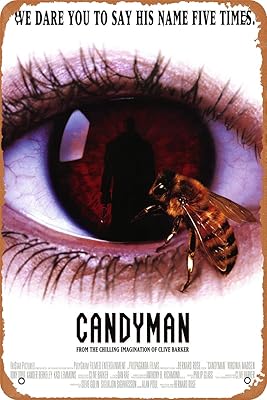 Htinsign candyman affiche de film rétro en métal pour café, bar, pub, bureau