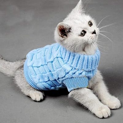 Pull pour chats, petits chiens, chatons, pull doux et chaud à col rond, convient aux chatons, chihuahua, nounours, caniche, carlin (bleu, l). DIAYTAR COTE D'IVOIRE est une boutique en ligne généraliste qui propose plus de 300000 références pour satisfaire tous les besoins de ses clients. Avec sa gamme extensive de produits, elle est devenue la boutique leader en Côte d'Ivoire. Elle offre une expérience d'achat en ligne pratique et sécurisée.