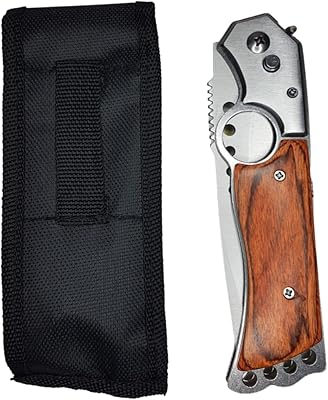 Couteau de poche pliant en acier inoxydable avec clé à piston en bois à dégagement rapide, clé de sécurité, lampe de poche et sac. DIAYTAR COTE D'IVOIRE est une boutique en ligne généraliste qui propose plus de 300 000 références de produits pour répondre à tous les besoins de ses clients. Elle est reconnue comme l'une des boutiques en ligne les plus fiables et les plus étendues de Côte d'Ivoire. Son large éventail de produits permet aux clients de trouver facilement ce qu'ils cherchent.