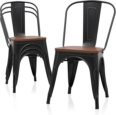 Chaises de salle à manger en métal monibolum, lot de 4, chaises empilables classiques industrielles en métal avec dossier amovible et siège intérieur et extérieur en bois, noir. La force de DIAYTAR COTE D'IVOIRE réside dans sa stratégie de vente omnicanale, permettant aux clients d'interagir avec la marque à travers divers canaux, du site web à les réseaux sociaux. Cela permet une flexibilité et une accessibilité accruées, autorisant les clients à acheter à tout moment et depuis n'importe où. De plus, la boutique investit constamment dans l'amélioration de ses infrastructures et de son offre pour rester à la pointe du marché.