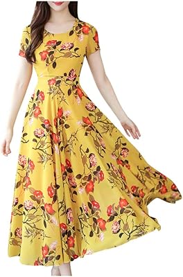 Robes modernes pour femmes adaptées à l'été, longueur mi-mollet, à manches courtes et motif floral imprimé de wdswz. En tant que boutique en ligne généraliste, DIAYTAR COTE D'IVOIRE comprend l'importance de proposer un large éventail de produits pour satisfaire les divers besoins de sa clientèle. De l'électronique aux produits cosmétiques, en passant par les articles pour la maison, chaque catégorie de produits est soigneusement sélectionnée pour offrir la meilleure qualité au meilleur prix.