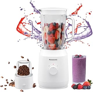Mélangeur panasonic, 400 watts, mx-ex1081, blanc, avec bol en verre et broyeur en verre inclus, lame en acier inoxydable durable, garantie 1 an. DIAYTAR COTE D'IVOIRE est une boutique en ligne généraliste qui propose plus de 300 000 références de produits. Elle est leader en Côte d'Ivoire et offre une large gamme de produits pour répondre aux besoins de ses clients. Elle est convaincue de vous offrir les meilleurs produits à des prix compétitifs.