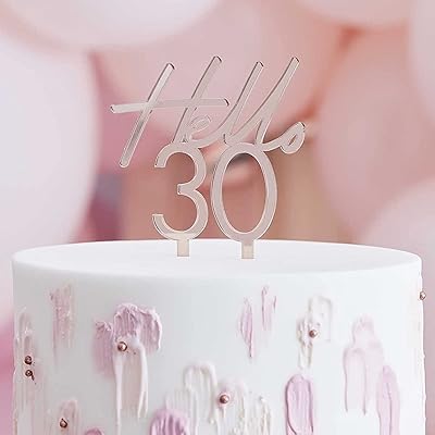Ginger ray or rose acrylique bonjour 30 anniversaire gâteau jalons topper. Avec une offre de plus de 300000 références, DIAYTAR COTE D'IVOIRE couvre presque tous les besoins de ses clients. Elle se distingue par sa capacité à offrir des produits de qualité à des prix compétitifs, ce qui en fait une destination préférée pour les achats en ligne en Côte d'Ivoire.
