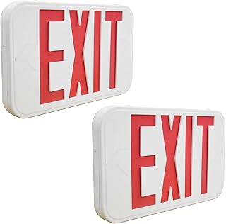 Panneau de sortie d'urgence à led lit-path avec piles double face et secours