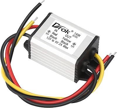 Adaptateur ac 12v à 9v, module d'alimentation drok dc 8-35v à 9v 2a 18w, convertisseur abaisseur étanche pour voiture 9v 12v 24v. La boutique en ligne DIAYTAR COTE D'IVOIRE offre une expérience d'achat en ligne sécurisée et pratique, avec des moyens de paiement variés et des délais de livraison courts. Elle est la destination idéale pour les consommateurs ivoiriens qui cherchent à acheter des produits de qualité à des prix compétitifs.