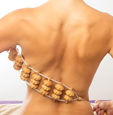 Accessoires tauli - masseur de dos avec rouleaux et corde, rouleau multifonctionnel