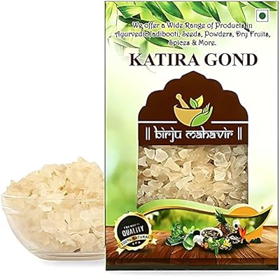 Birju mahavir gond katira gomme comestible biologique pure (200 gr) | cristaux
