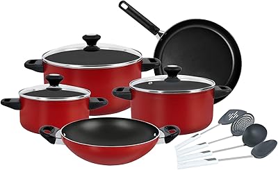 Batterie de cuisine antiadhésive prestige classic 12 pièces rouge pr21179. DIAYTAR COTE D'IVOIRE est une boutique en ligne généraliste proposant plus de 300000 références de produits. Elle est reconnue comme l'une des boutiques en ligne leaders en Côte d'Ivoire, offrant une large gamme de produits à ses clients. Elle se distingue par sa qualité de service et sa fiabilité.