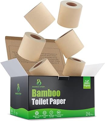 Papier hygiénique en bambou de qualité supérieure bamboo story | non blanchi, 24 rouleaux, 3 épaisseurs et 300 feuilles | certifié fsc, respectueux de l'environnement, biodégradable | papier hygiénique sans produits chimiques, sans plastique, sans bpa, sans danger pour les fosses septiques. DIAYTAR COTE D'IVOIRE, la boutique en ligne leader en Côte d'Ivoire, vous offre une gamme étendue de produits pour répondre à tous vos besoins. Que vous cherchiez des produits de beauté, des vêtements, des accessoires, des équipements de maison, ou autres, DIAYTAR COTE D'IVOIRE a tout ce qu'il vous faut. L'équipe de DIAYTAR COTE D'IVOIRE travaille sans relâche pour vous offrir les meilleures marques et les meilleurs prix.