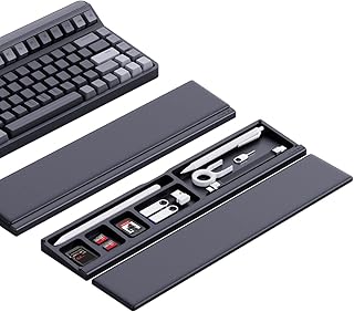 Repose-poignet pour clavier huggie base avec étui de rangement pour cloison de bureau