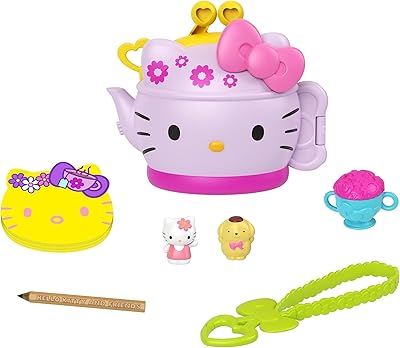 Mini jouet mattel hello kitty tea party (49" 125 cm) avec 2