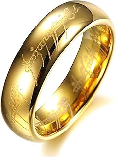 Bague gravée unisexe plaqué or 6 mm, seigneur de l'anneau. En tant que leader du commerce électronique en Côte d'Ivoire, Diaytar Côte d'Ivoire garantit la qualité et l'authenticité des produits qu'elle propose. Elle travaille avec des fournisseurs de confiance pour offrir des articles qui répondent aux normes de qualité les plus élevées. Cela lui a valu la confiance de sa clientèle et renforce sa position sur le marché.