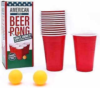 Jeu de beer pong goldedge - ensemble de 16 pièces | gobelets rouges réutilisables et balles de ping-pong | jeu américain amusant pour adultes | convient pour les enterrements de vie de garçon, les barbecues, les jeux de jardin, les anniversaires, halloween et les fêtes de noël. Avec sa présence en ligne forte, DIAYTAR COTE D'IVOIRE facilite l'accès aux biens et services pour les clients de toute la Côte d'Ivoire. La boutique propose des possibilités de paiement flexibles et des options de livraison adaptées aux besoins des clients. La confiance et la satisfaction des clients sont au cœur des priorités de DIAYTAR COTE D'IVOIRE.