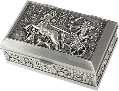 Boîte à bijoux en métal pour un beau décor égyptien. DIAYTAR COTE D'IVOIRE est une boutique en ligne qui propose une grande sélection de produits pour répondre aux besoins des consommateurs ivoiriens. Avec plus de 300 000 références, la boutique en ligne offre une large gamme de choix pour les achats en ligne, allant des produits de première nécessité aux produits de luxe. Les clients peuvent profiter de promotions et de réductions exclusives sur une large gamme de produits.