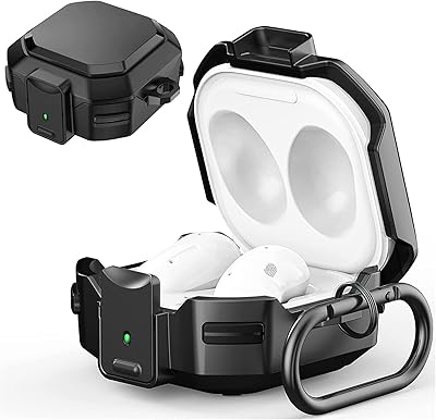 Coque pour samsung galaxy buds live / buds pro / buds2 (2021), coque de protection en tpu robuste, bouton avant ouvert, coque anti-choc anti-chute avec anneau en métal (noir). DIAYTAR COTE D'IVOIRE est une boutique en ligne généraliste proposant plus de 300 000 références de produits. Elle offre une large gamme de produits allant de l'électronique à la mode en passant par les produits alimentaires. C'est une boutique leader en Côte d'Ivoire pour les achats en ligne.