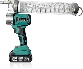 Pistolet graisseur électrique sans fil wentao, tube d'huile transparent 800 cc, pression 10
