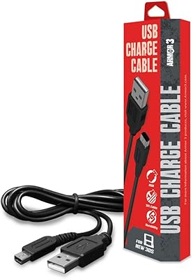 Câble de chargement usb armor 3 m07190 de 3 pieds pour 3ds/xl, 2ds
