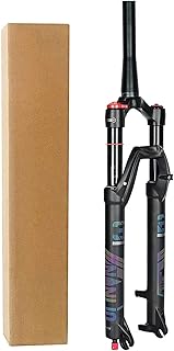 Fourche pneumatique pour vtt 26/27,5/29 pouces débattement 120 mm en alliage d'aluminium 1-1/8