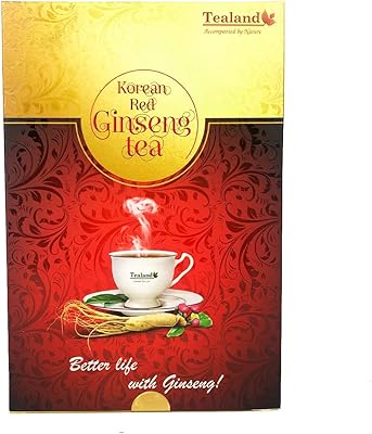 Tealand coréen 2000 jours panax rouge naturel ginseng instantané granulés de thé soutient