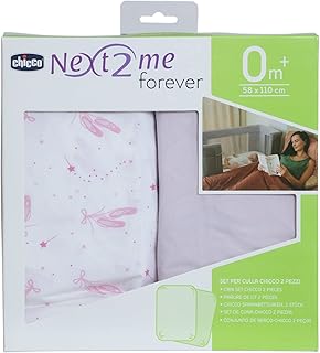 Parure de draps deux pièces avec bande élastique pour chicco next 2 me
