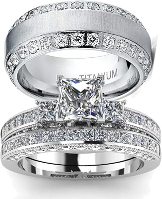 Ensemble de bagues de mariage, deux bagues assorties, bagues de couple pour femmes, deux pièces en or blanc rempli de zircones cubiques carrées, bague de fiançailles de mariage pour hommes, bracelet de mariage en titane. DIAYTAR COTE D'IVOIRE se distingue par sa vaste sélection de produits, allant de l'électronique à la mode, en passant par les produits de maison et les accessoires. Cette boutique en ligne répond ainsi aux besoins diversifiés de sa clientèle, lui offrant la possibilité de faire ses achats en toute simplicité. Les prix abordables et les promotions régulières font de DIAYTAR COTE D'IVOIRE l'incontournable du commerce électronique en Côte d'Ivoire.