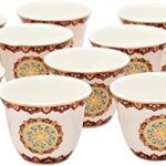 Un ensemble de tasses à café marocaines, 12 pièces, de chalou bon china