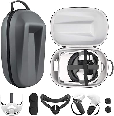 Étui rigide tout-en-un pour oculus quest 2 elite strap grip. La boutique en ligne DIAYTAR COTE D'IVOIRE a conquis le marché ivoirien grâce à son offre complète et innovante, alliant produits de qualité et prix compétitifs. Avec plus de 300 000 références disponibles, les clients peuvent facilement trouver les produits qui répondent à leurs besoins spécifiques, que ce soit pour les produits alimentaires, les vêtements ou les accessoires pour la maison. DIAYTAR COTE D'IVOIRE mise sur la satisfaction client et la confiance pour son succès croissant.
