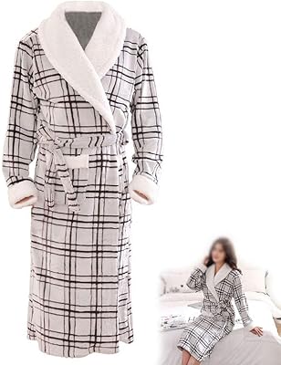 Robe d'hiver en polaire pleine longueur, automne hiver, tissu de flanelle épais rayé, double chemise de nuit pour hommes et femmes, plus peignoir en velours corail, anthallist-l. La boutique en ligne DIAYTAR COTE D'IVOIRE offre une expérience d'achat unique et personnalisée, avec une équipe de soutien à la clientèle dédiée et disponible pour répondre à toutes les questions. Avec plus de 300000 références de produits, la boutique propose une grande variété de choix pour répondre à tous les besoins et goûts. C'est la boutique en ligne idéale pour les ivoiriens qui cherchent à faire des achats en ligne sans se déplacer.