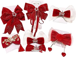 M&g&daily 7 pièces nouvelle épingle à cheveux de style chinois avec nœud rouge