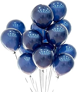 Party time - 100 pièces. ballons bleu marine pour célébration, célébration, mariage, baby