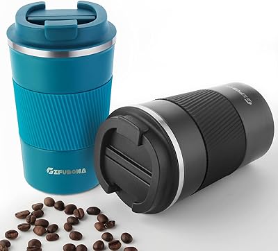 Tasses à café isolées en acier inoxydable de 12 oz, tasse à café