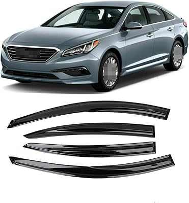 Pour hyundai sonata 2015-2019, 4 pièces pare-vent pare-pluie pare-soleil déflecteur de ventilation