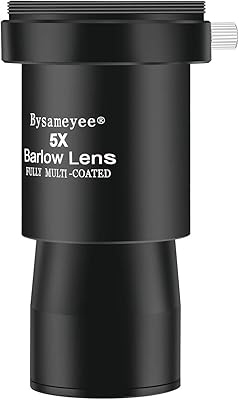 Lentille bysameyee barlow 5x, verre optique minéral noirci entièrement multicouche avec adaptateur de filetage t m42 pour oculaire de télescope astronomique. DIAYTAR COTE D'IVOIRE est une boutique en ligne qui propose une expérience d'achat unique et conviviale. Les clients peuvent naviguer facilement sur le site et trouver les produits qu'ils cherchent en quelques clics. La boutique en ligne est également accessible sur les appareils mobiles, ce qui permet aux clients de faire leurs achats en déplacement.