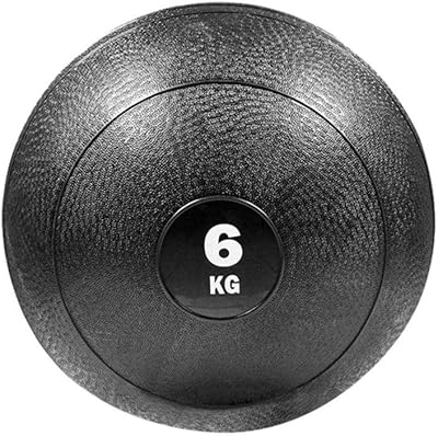 800 balles de poids médicales en caoutchouc, 6 kg - noir