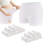 15 pièces culottes post-partum en maille jetables réutilisables culottes en maille post-partum sous-vêtements