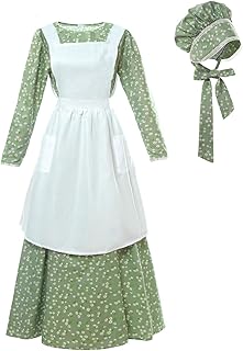 Déguisement pionnier pour femme vêtements historiques américains modestes robe coloniale