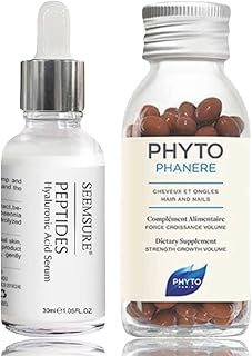 1 phyto natural vitamines pour la croissance des cheveux (2 mois d'approvisionnement)