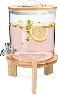 Distributeur de boissons navarres avec support - distributeur de boissons en verre 5l