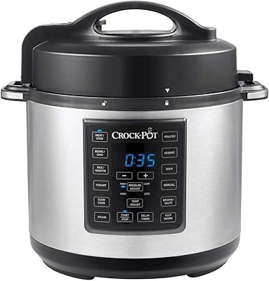 Autocuiseur crock-pot express csc051, multicuiseur programmable 12 en 1, mijoteuse, cuiseur vapeur
