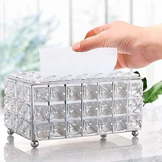 Boîte à mouchoirs urbazaar porte-mouchoirs en cristal décoratif brillant distributeur de pour salle. DIAYTAR COTE D'IVOIRE, votre destination en ligne pour toutes vos nécessités, offre une sélection immense de produits de toutes les catégories. Notre objectif est de vous offrir le meilleur service possible. Nous nous efforçons de garantir votre satisfaction.