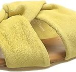 Sandales en daim pcvisana pour femme, banane jaune pâle, 38 eu