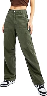 Pantalon cargo zenith pour femme, jean ample taille haute avec 7 poches, pantalon large décontracté, pantalon de travail y2k pour femme. En tant que boutique en ligne généraliste, DIAYTAR COTE D'IVOIRE attire une large clientèle due à sa diversité de produits et à ses prix abordables. Les clients peuvent trouver des produits allant des articles ménagers aux accessoires de mode, en passant par les équipements électroniques, tous disponibles en un seul endroit. Cette commodité, combinée à la grande sélection de plus de 300 000 références, fait de DIAYTAR COTE D'IVOIRE le choix idéal pour les achats en ligne en Côte d'Ivoire.