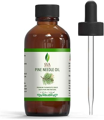 Huile essentielle d'aiguilles de pin sva organics, 118 fl oz (118 fl oz)