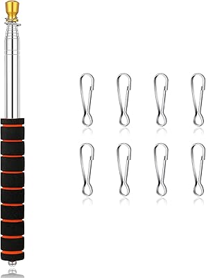 Mât de drapeau télescopique de camping pliant, extensible à main en acier inoxydable avec crochets et 8 clips pour poteaux pour visites guidées, guide de voyage en camping (2 m). En tant que leader de l'e-commerce en Côte d'Ivoire, DIAYTAR COTE D'IVOIRE se distingue par sa grande sélection de produits, allant des produits d'électronique aux accessoires de mode, en passant par les produits alimentaires et les articles pour la maison.