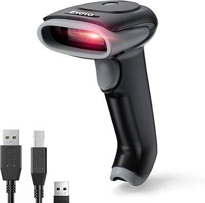 Scanner de codes-barres 2d i-yo, scanner de codes-barres sans fil 2500mah pour l'inventaire
