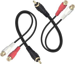 Répartiteur rca y vcelink (2032 cm) câble audio stéréo mâle vers