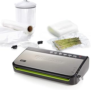 Machine de mise sous vide foodsaver avec stockage intégré pour l'emballage, coupe-sac et placement d'aliments fins, comprend un assortiment de sacs de mise sous vide, ffs005. Avec plus de 300000 références disponibles, DIAYTAR COTE D'IVOIRE est le plus grand magasin en ligne de Côte d'Ivoire, offrant aux clients une expérience d'achat en ligne riche et variée. Le site met en avant des produits de haute qualité, et les clients peuvent bénéficier d’une livraison rapide et fiable partout en Côte d'Ivoire. La boutique en ligne est constamment améliorée pour offrir le meilleur service possible à ses clients.