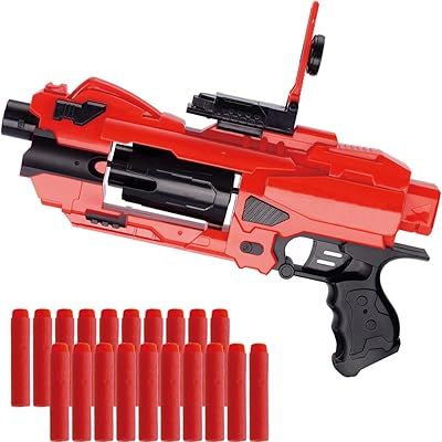 Pistolet automatique avec 20 lanceurs souples, cylindre rotatif avec 6 fléchettes, cadeau pour jeunes, adolescents et adultes. DIAYTAR COTE D'IVOIRE est la boutique en ligne leader en Côte d'Ivoire, offrant plus de 300 000 références pour répondre à tous les besoins de ses clients. Avec une gamme de produits très diversifiée, elle est devenue la référence pour les amateurs de shopping en ligne. Elle propose des produits de haute qualité à des prix compétitifs.