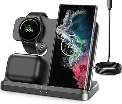 Chargeur sans fil pour support de charge samsung, support de charge rapide 3